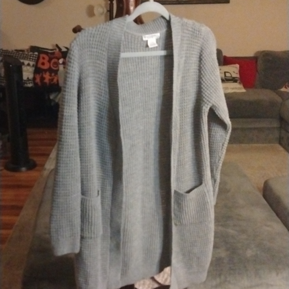 Emma Expressions Long knit sweater cardigan Maternity Size Large